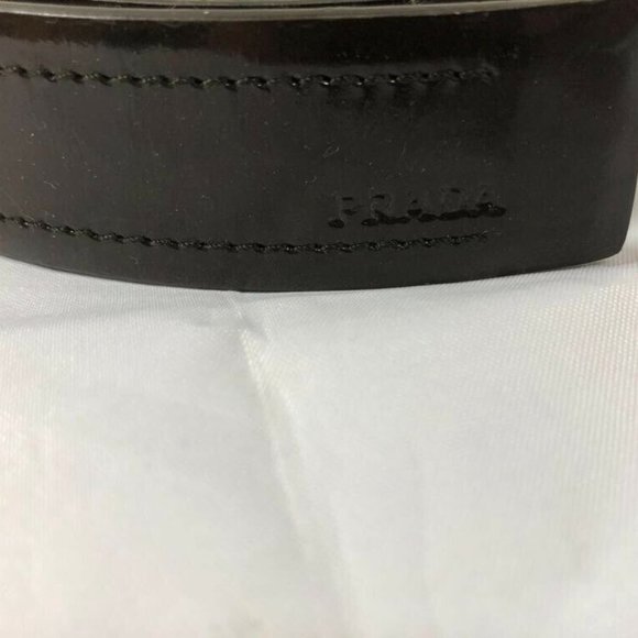 Prada Women’s Belt Medium Brown Leather 32/80 - Picture 2 of 11
